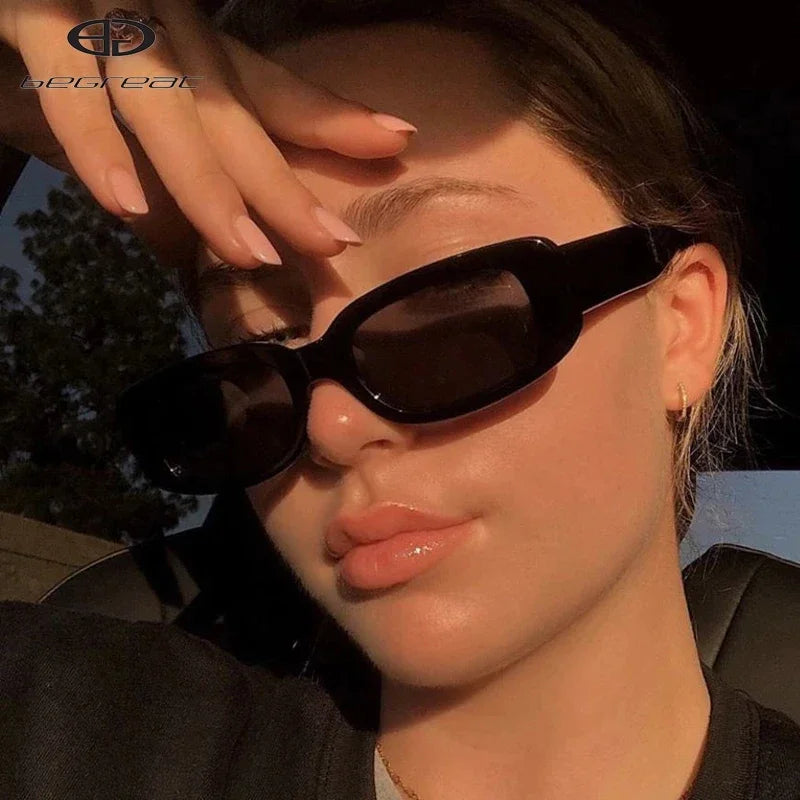 Retro Rectangle UV400 Sunglasses – Vintage Fashion Eyewear for Women & Men