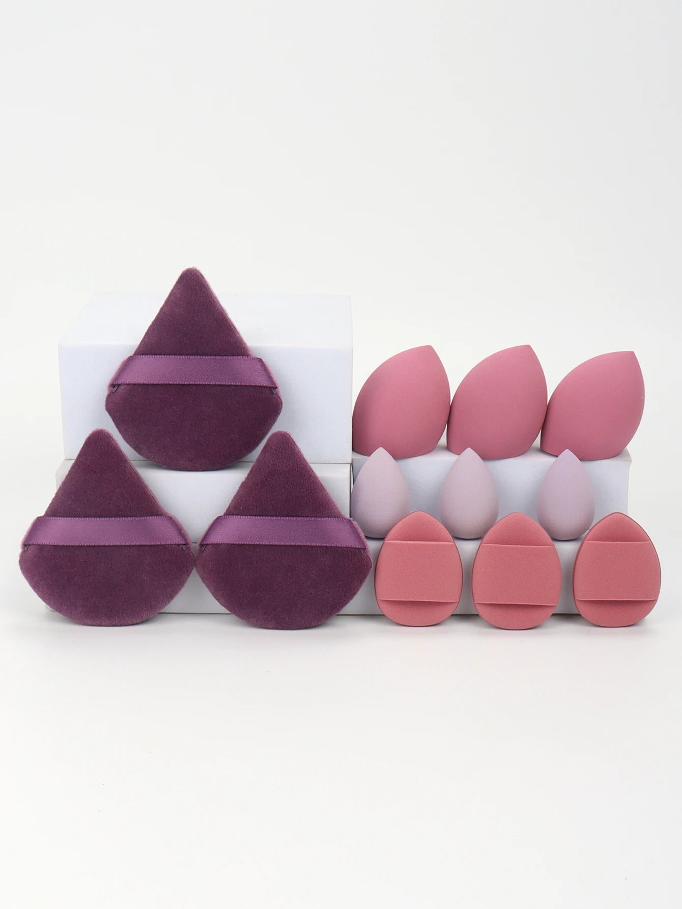12-Piece Makeup Sponge & Powder Puff Set – Beauty Blending Tools
