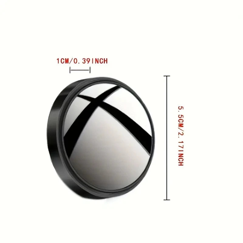 2-Pack 360° Adjustable Wide-Angle Blind Spot Mirrors