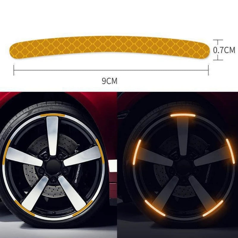 Reflective Car Wheel Rim Stickers – 20-Piece Set