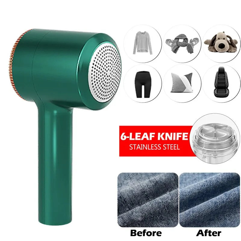 AURELLE Electric Lint Remover – USB Rechargeable Fabric Shaver for Clothes & Blankets