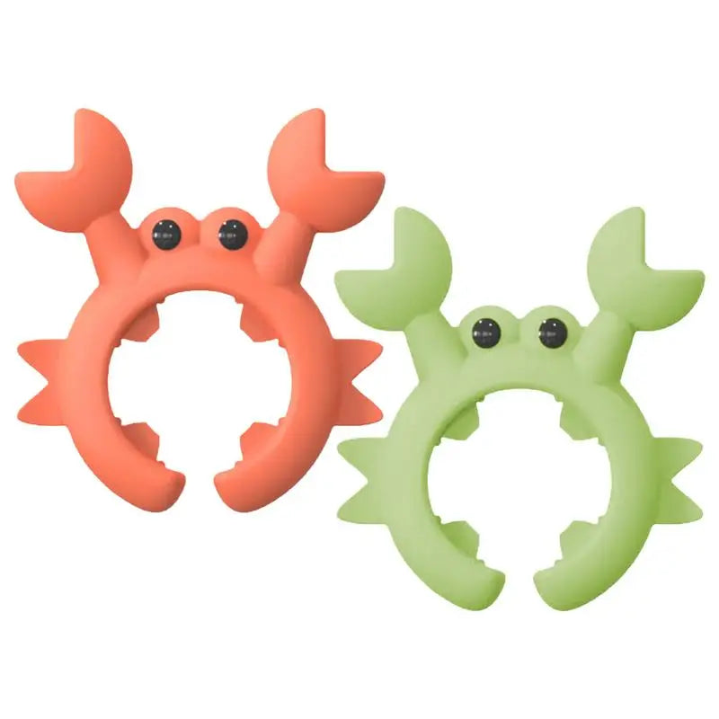 Silicone Crab Utensil Rest – Clip-On Spoon & Spatula Holder for Pots and Countertops