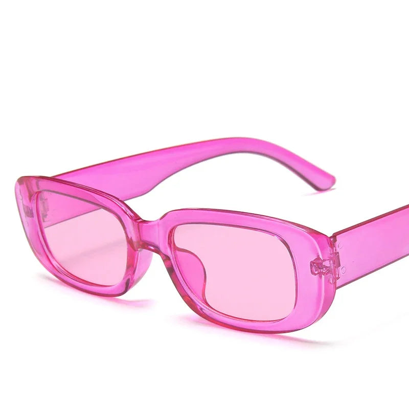 Retro Rectangle UV400 Sunglasses – Vintage Fashion Eyewear for Women & Men