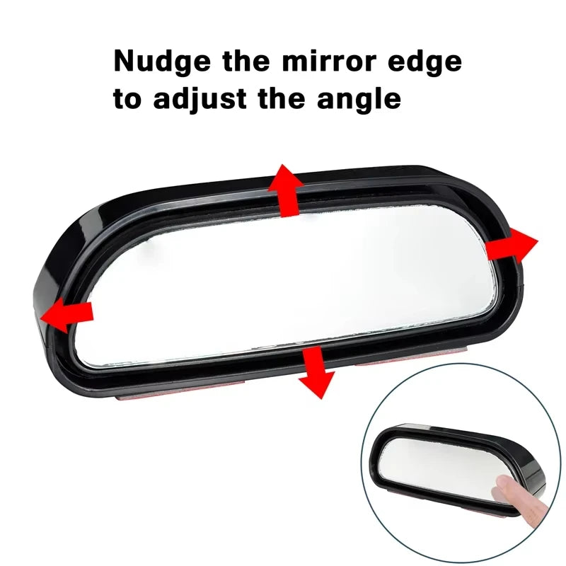 Adjustable Wide-Angle Blind Spot Mirrors – Convex Side Rearview Mirrors for Parking & Driving