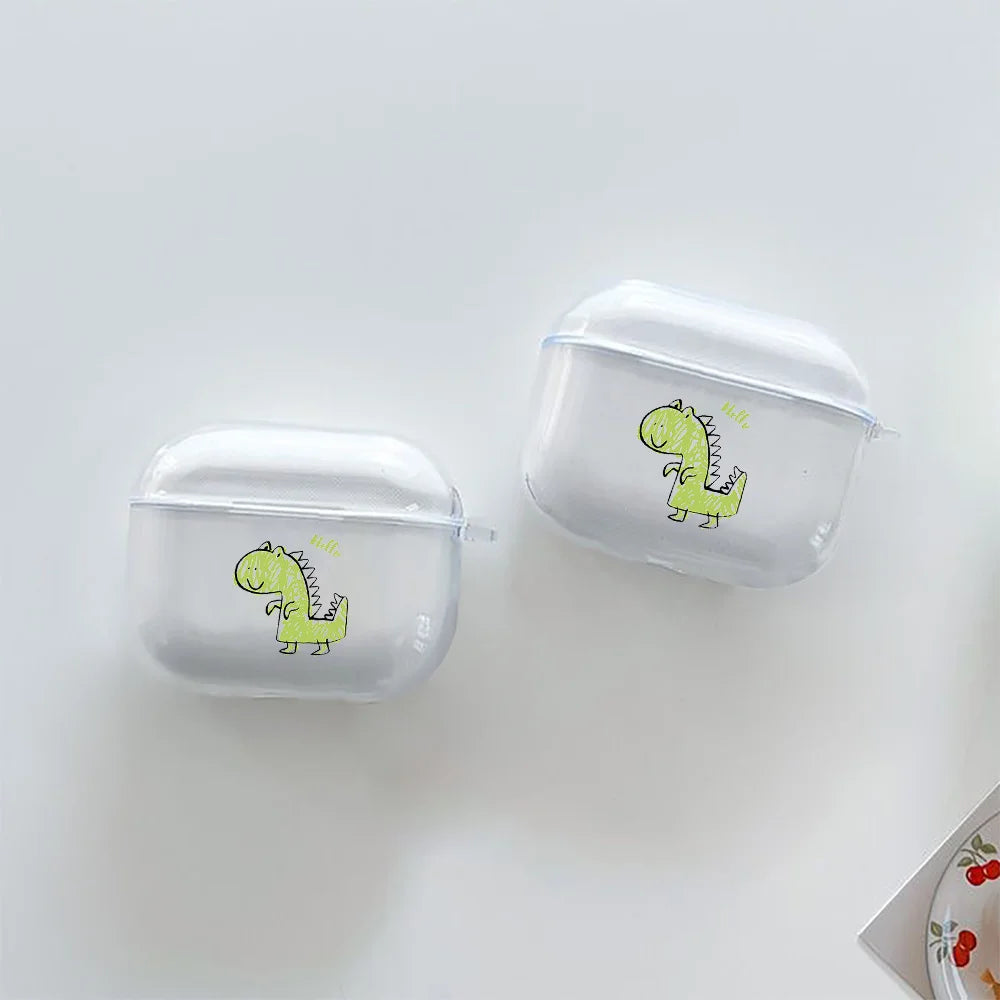 Animal Print TPU AirPods Case – Shockproof Protective Cover for AirPods