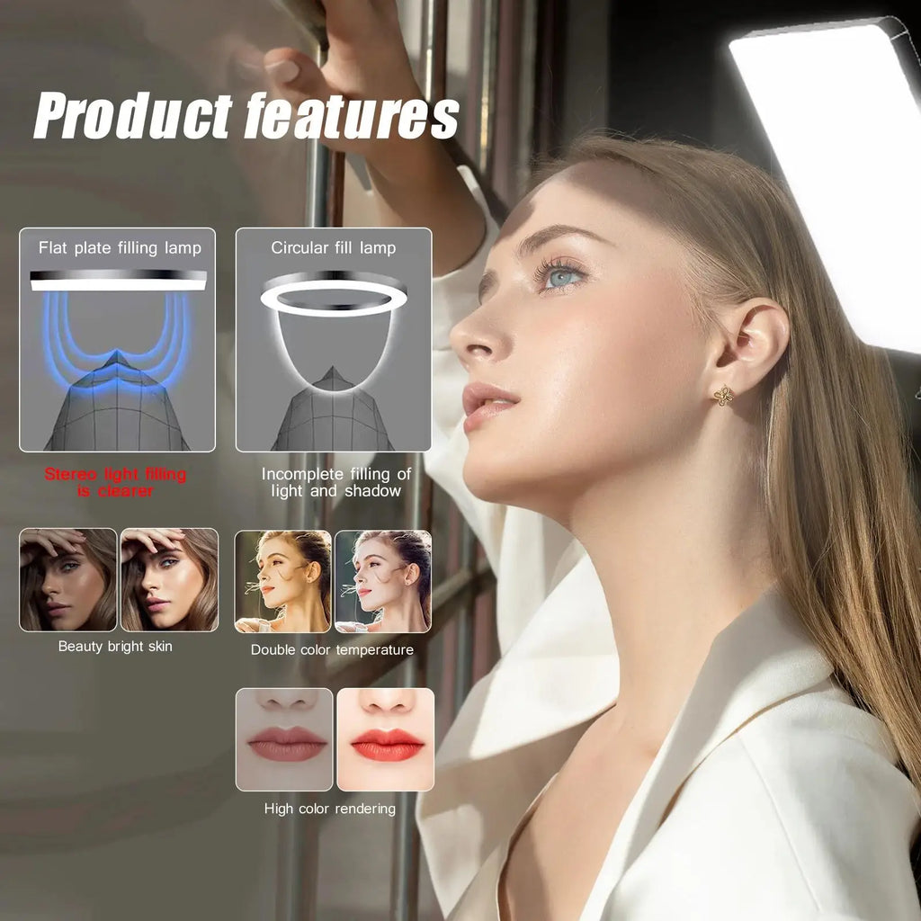 LED Video Light with Tripod – Studio Lighting for Photography & Streaming