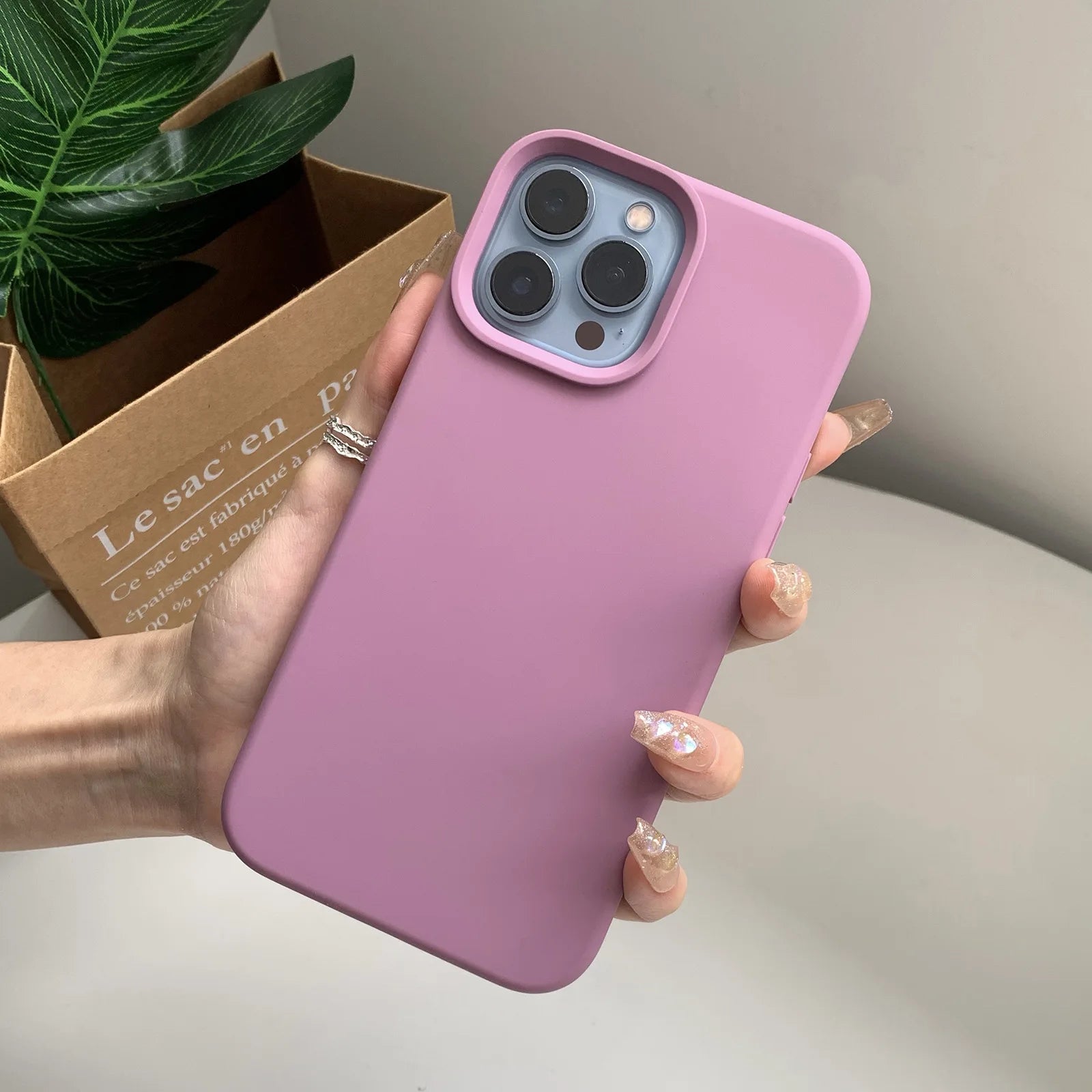 Liquid Silicone Phone Case – Full Coverage Protective Cover for iPhone