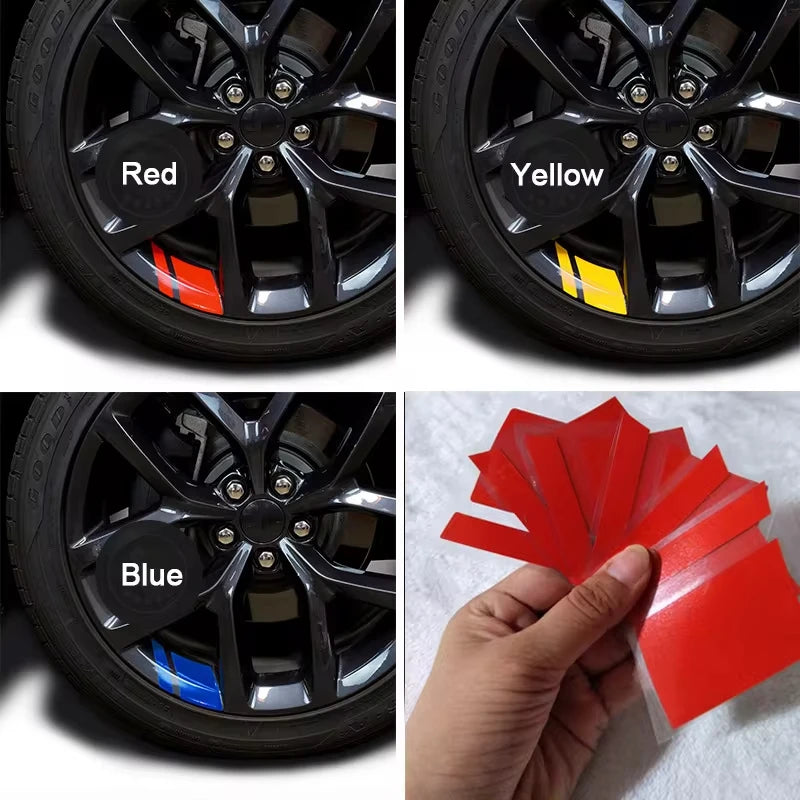 Car Wheel Reflective Stickers – Waterproof Rim Decals for Enhanced Night Visibility & Stylish Wheel Accents