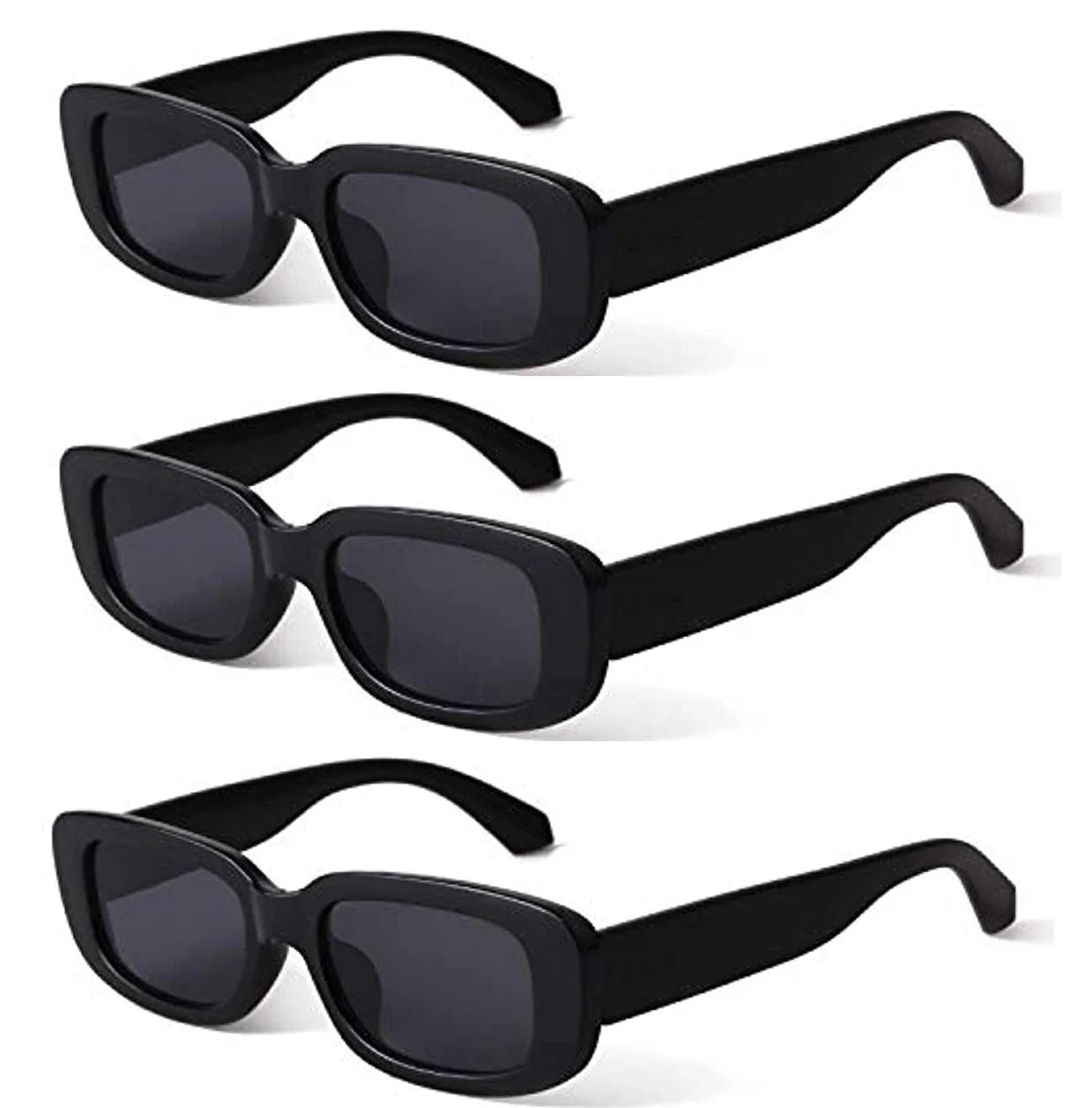 Retro Rectangle UV400 Sunglasses – Vintage Fashion Eyewear for Women & Men