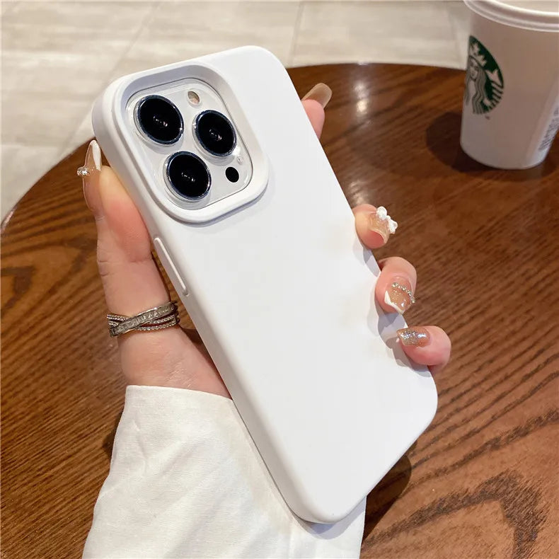 Liquid Silicone Phone Case – Full Coverage Protective Cover for iPhone
