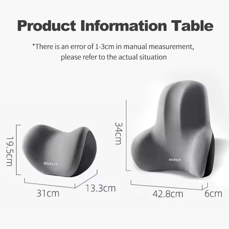 Memory Foam Car Neck Pillow – Ergonomic Headrest & Neck Support Cushion