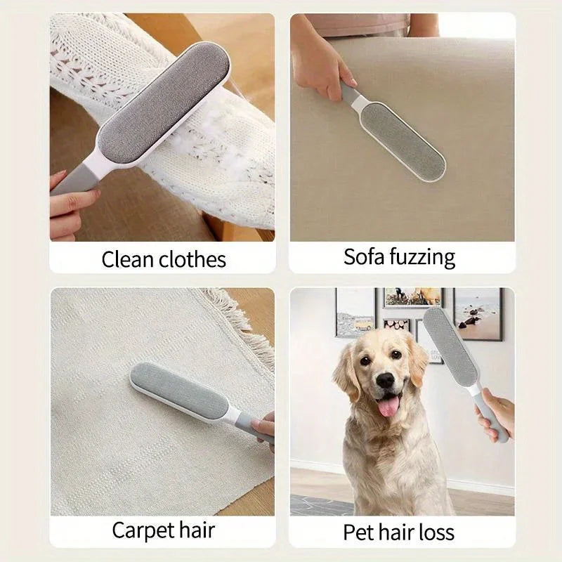 AURELLE Reusable Double-Sided Lint & Pet Hair Remover Brush – For Clothes, Sofa & Furniture