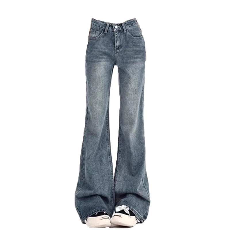 Women's High-Waisted Flare Jeans – Stretch Bell Bottom Denim Pants