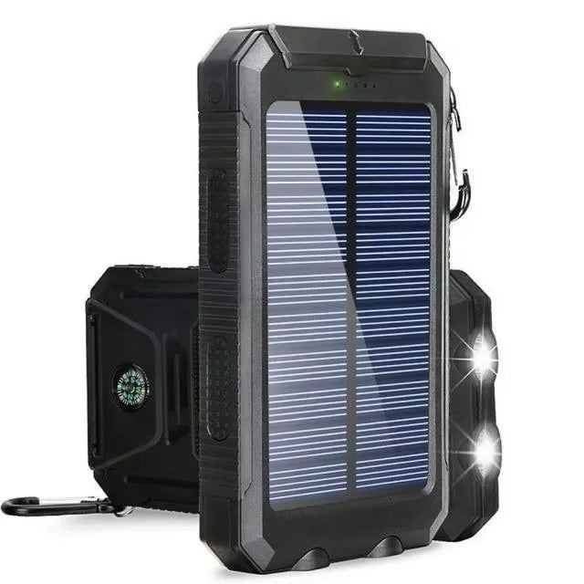 80000mAh Solar Power Bank | Portable Fast Charger with LED Flashlight & Dual USB