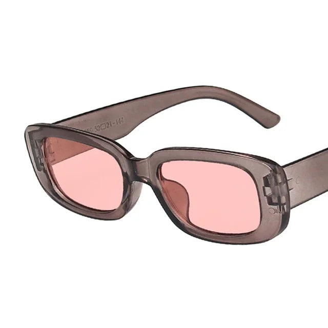 Retro Rectangle UV400 Sunglasses – Vintage Fashion Eyewear for Women & Men