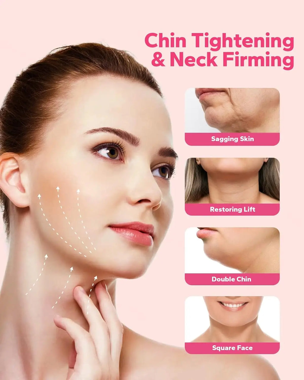 Reusable V-Line Face Lifting Strap – Adjustable Chin & Jawline Support Band