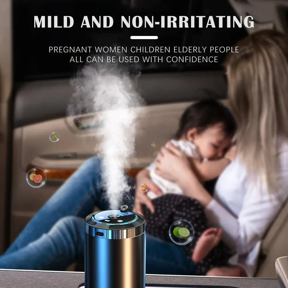 Car Aroma Diffuser & Humidifier – 5 Mist Modes with Essential Oil