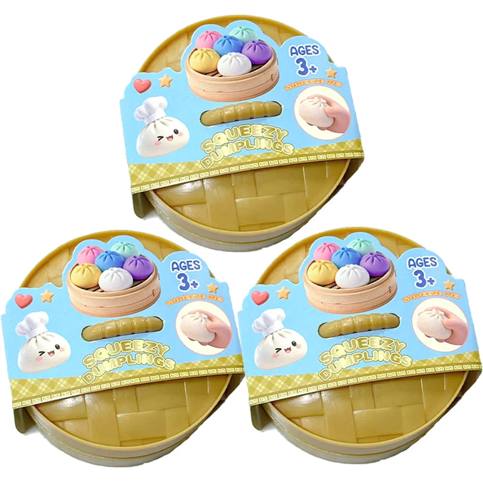Glitter Dumpling Squishy – Sparkly Sensory Stress Relief Toy