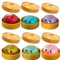 Dumpling Squishy Stress Toy – Slow-Rising Soft Fidget with Mini Steamer