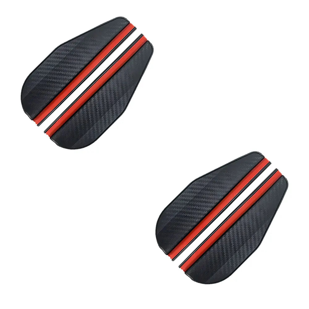 2-Pack Car Rearview Mirror Rain Visors – Clear Vision Mirror Protectors