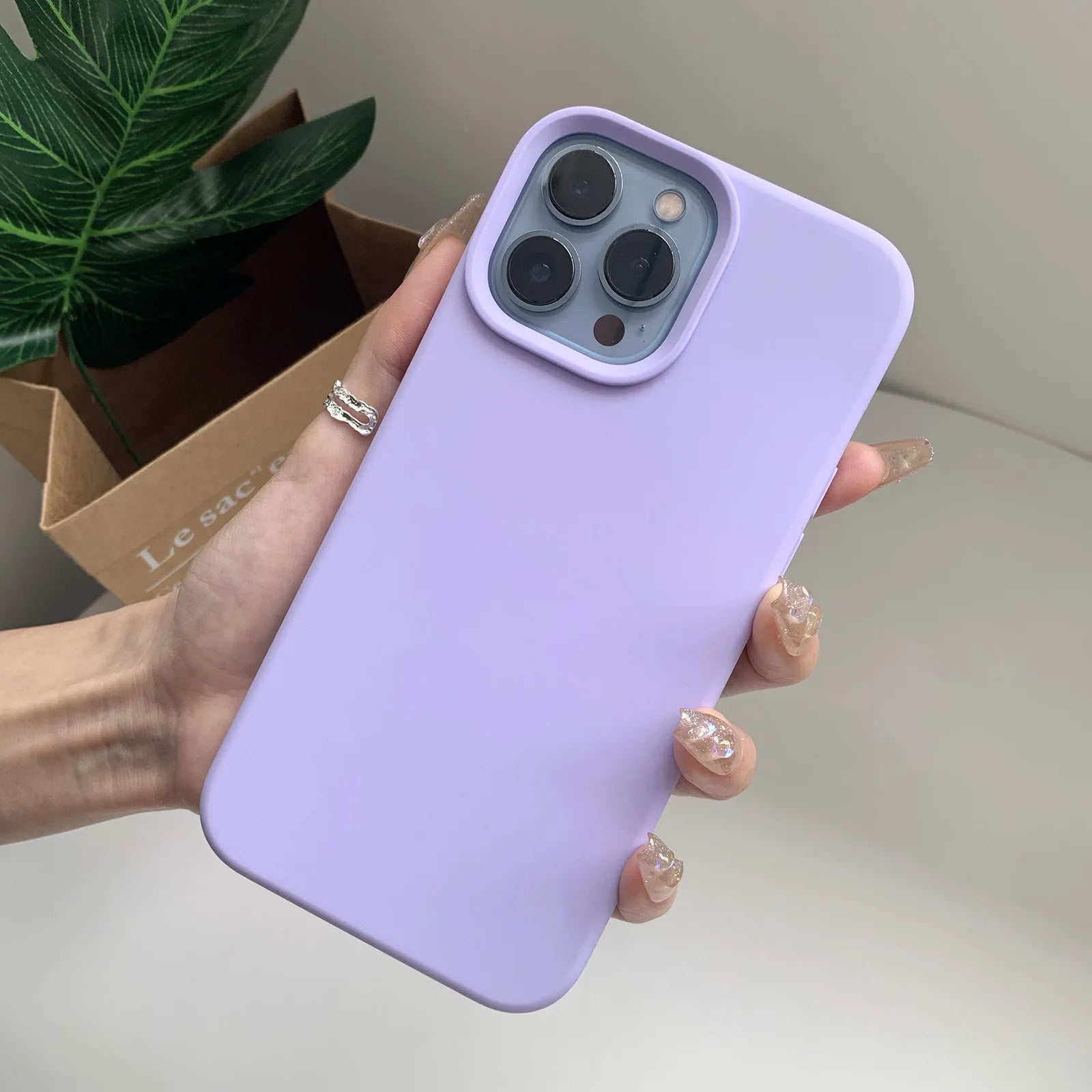 Liquid Silicone Phone Case – Full Coverage Protective Cover for iPhone