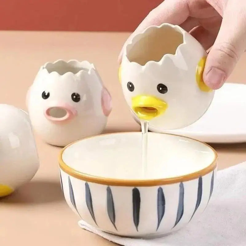 Funny Chick Ceramic Egg Separator