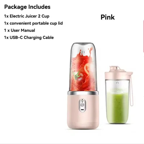 AURELLE Portable Personal Blender – 400ML USB Rechargeable Smoothie Maker