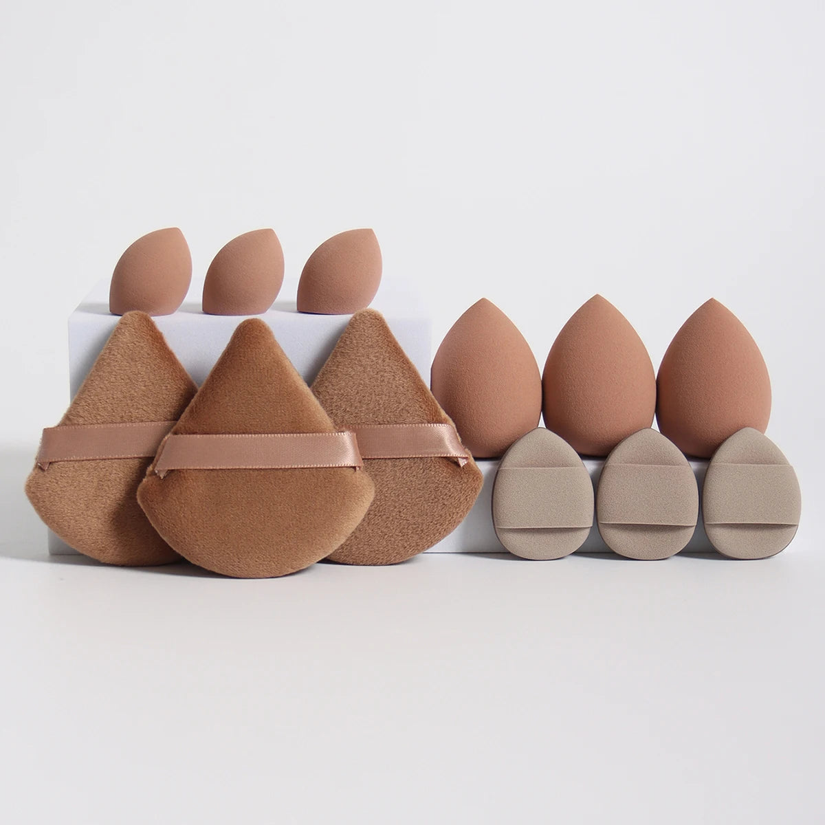 12-Piece Makeup Sponge & Powder Puff Set – Beauty Blending Tools