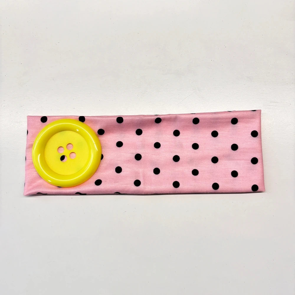 Y2K Retro Polka Dot Stretch Headband