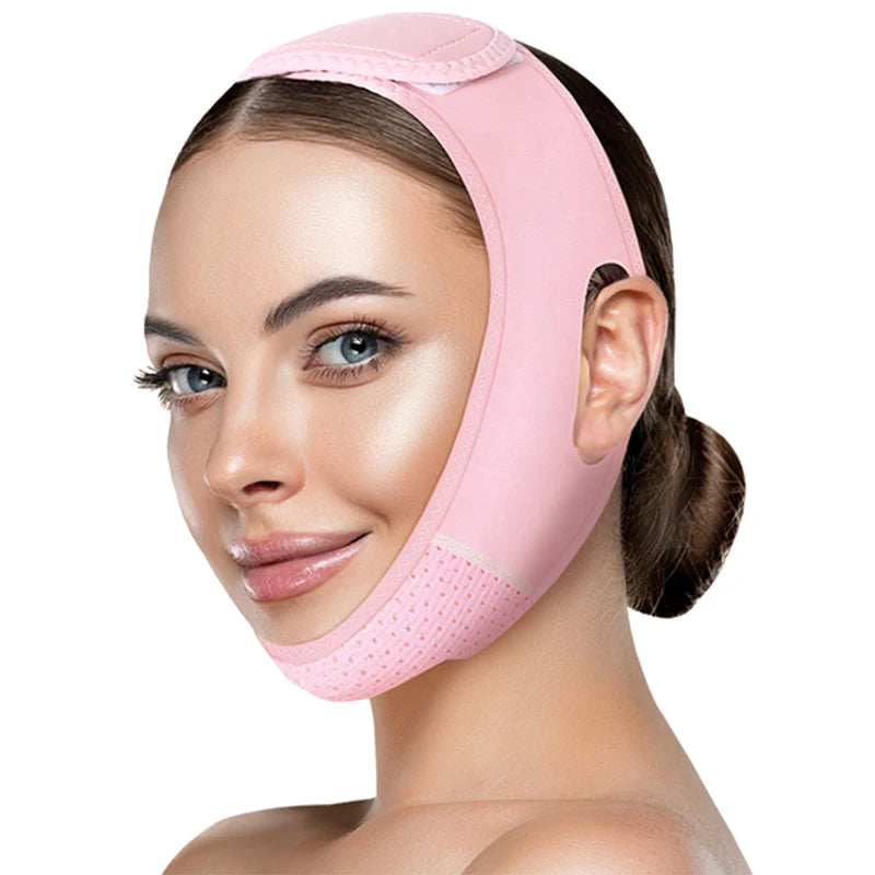 Reusable V-Line Face Lifting Strap – Adjustable Chin & Jawline Support Band