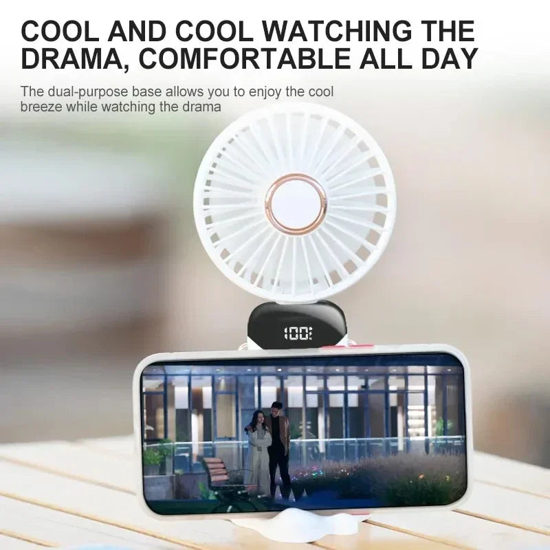 Portable 3-in-1 Mini Neck Fan