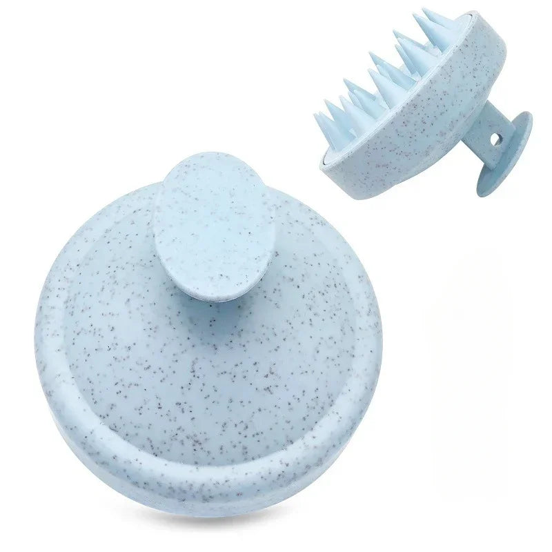 Silicone Shampoo Scalp Massage Brush – Hair & Body Exfoliating Scrubber