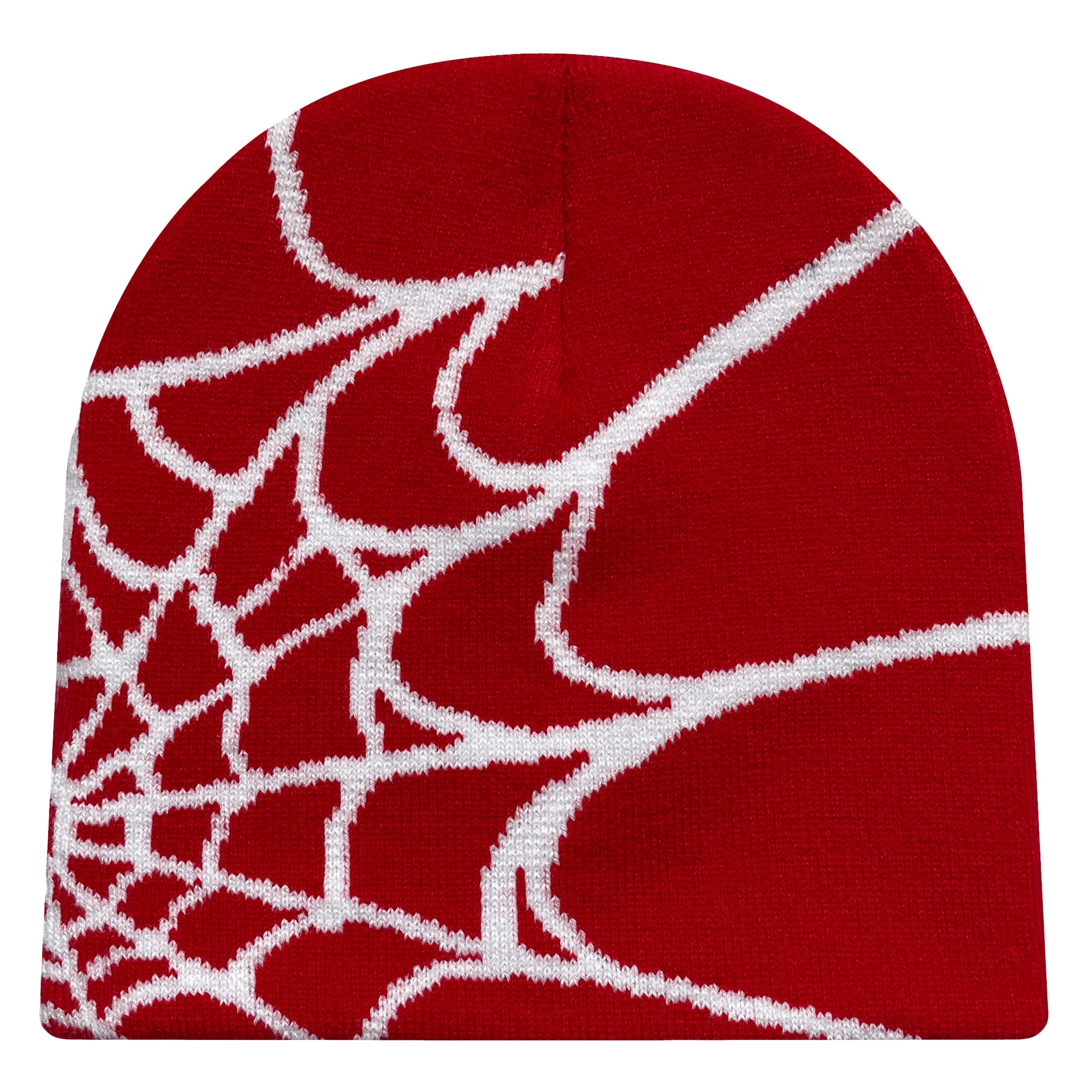 Y2K Spider Web Knit Beanie – Unisex Warm Winter Skull Cap