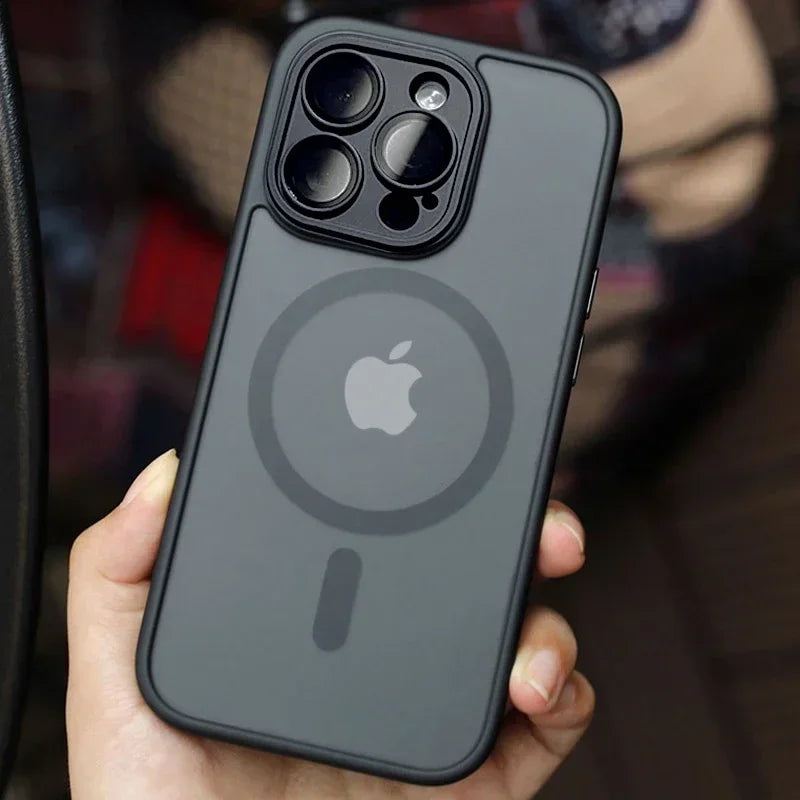Magnetic Luxury Matte Case for iPhone