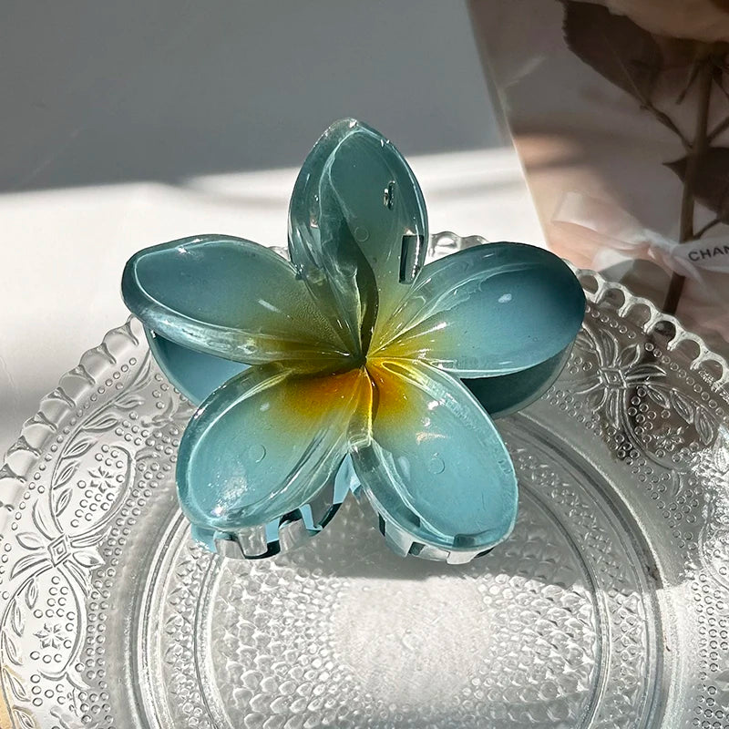 AURELLE Bohemia Flower Hair Claw Clip – Large Women's Fashion Hair Accessory