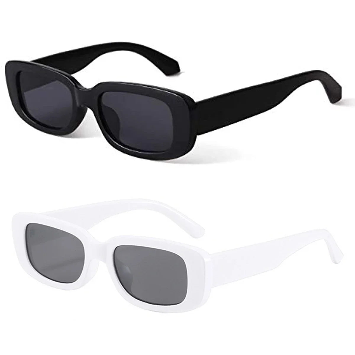 Retro Rectangle UV400 Sunglasses – Vintage Fashion Eyewear for Women & Men