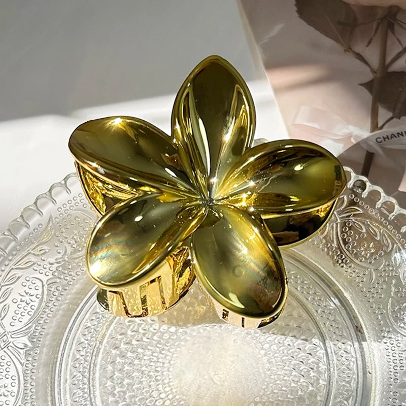 AURELLE Bohemia Flower Hair Claw Clip – Large Women's Fashion Hair Accessory