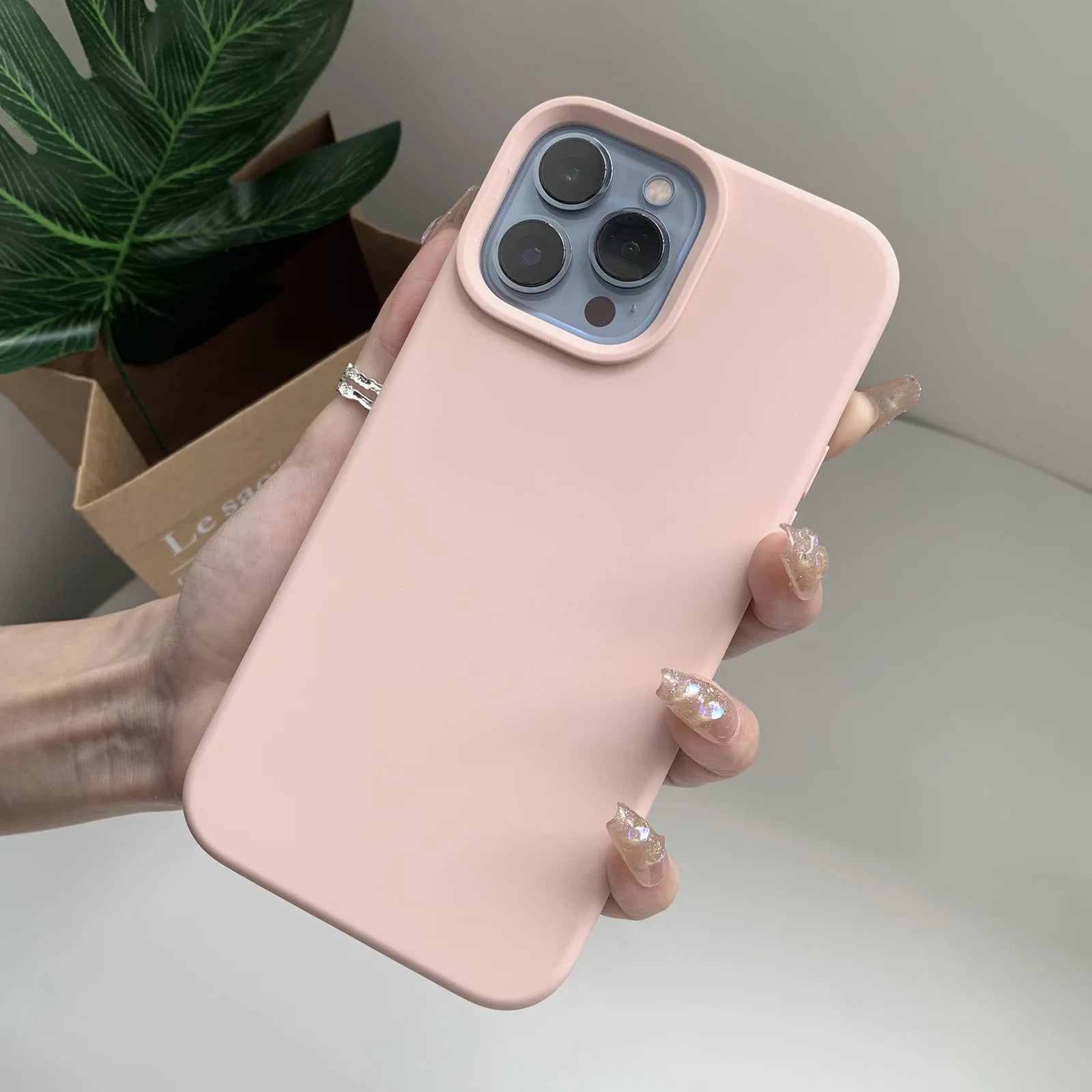 Liquid Silicone Phone Case – Full Coverage Protective Cover for iPhone