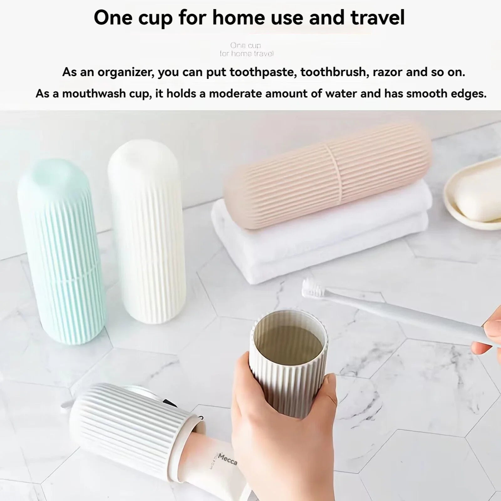 Portable Travel Toothbrush & Toothpaste Holder Case – Protective Dental Storage Organizer