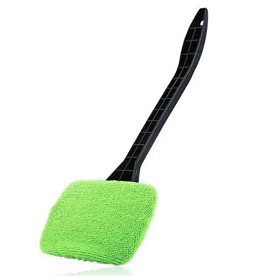 Car Windshield & Window Cleaning Brush Kit – Long-Handle Interior Glass Cleaner