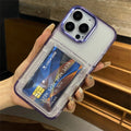 Clear Card Holder Phone Case – Shockproof Wallet Case for iPhone