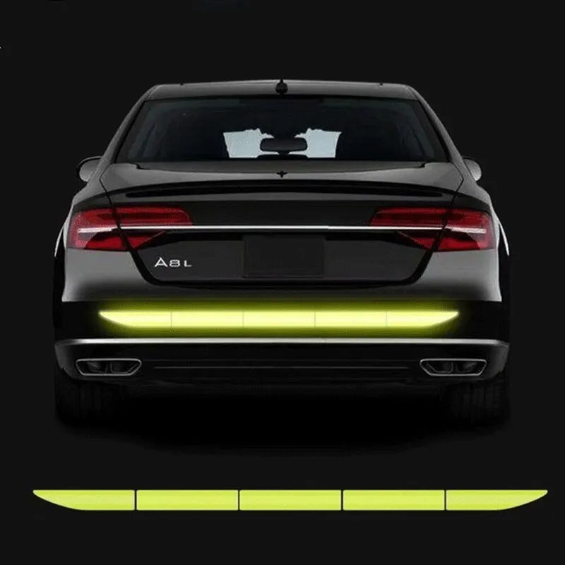 Reflective Car Safety Warning Tape – High-Visibility Trunk & Vehicle Decal for Nighttime Visibility