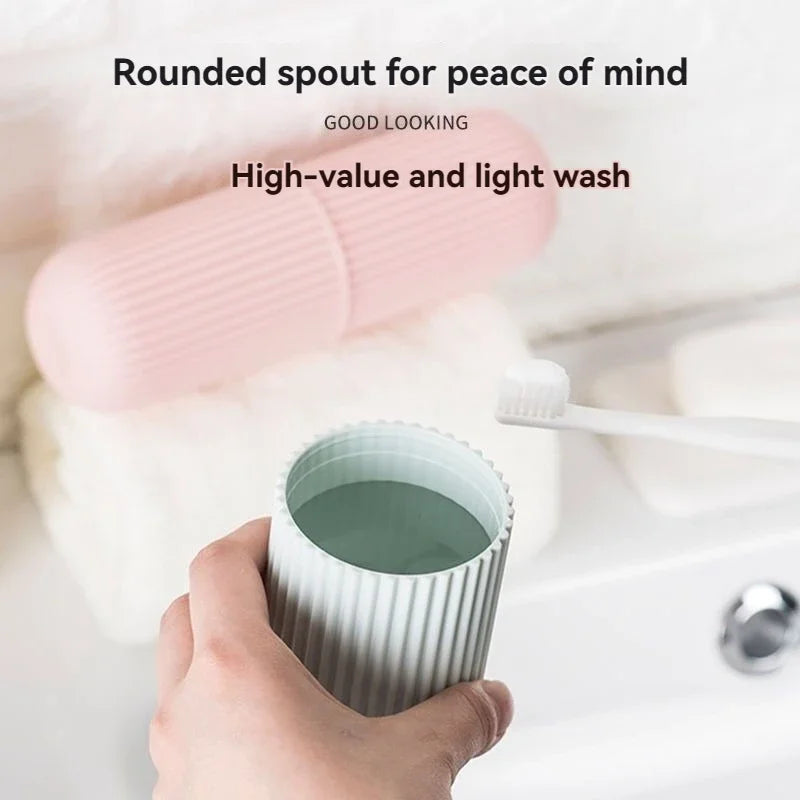 Portable Travel Toothbrush & Toothpaste Holder Case – Protective Dental Storage Organizer