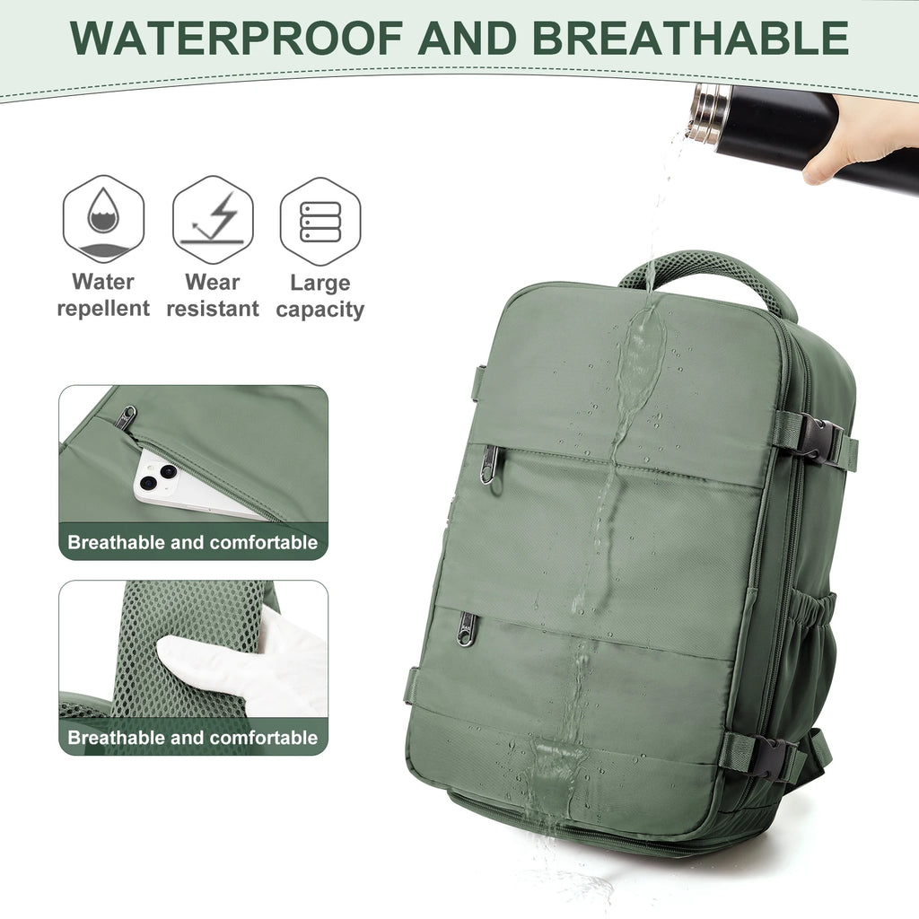 FLCC 40x30x20 Travel Backpack – Cabin Carry-On Laptop Backpack for Men & Women