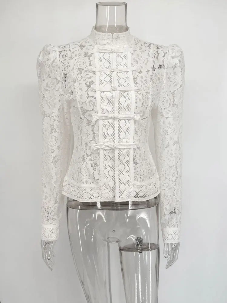 Women’s Lace Hollow Out Summer Shrug Blouse