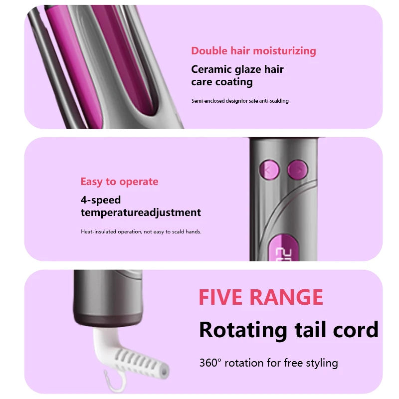 Automatic Rotating Curling Iron – 32mm Ceramic Hair Curler
