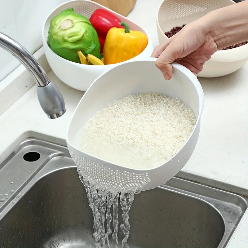 Multi-Purpose Rice Washing &amp; Draining Basket