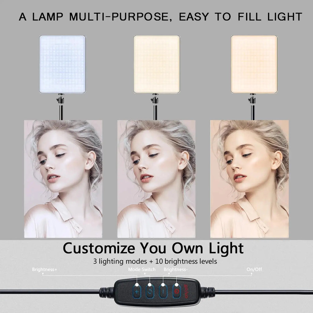 LED Video Light with Tripod – Studio Lighting for Photography & Streaming