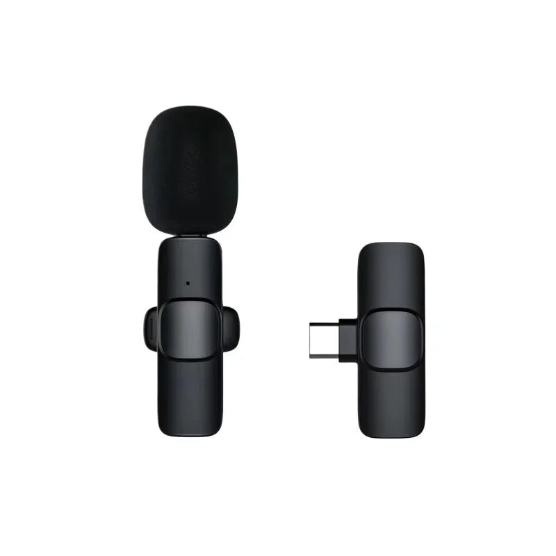 Mini Wireless Lavalier Microphone USB C Noise Cancellation Lapel Mic for iPhone 17/16/15 Video Recording Vlog