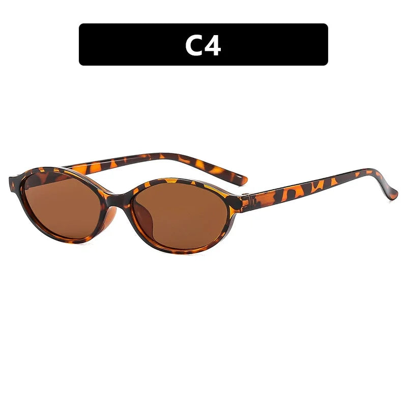 Retro Oval Cat Eye Sunglasses – UV400 Fashion Sunglasses for Women